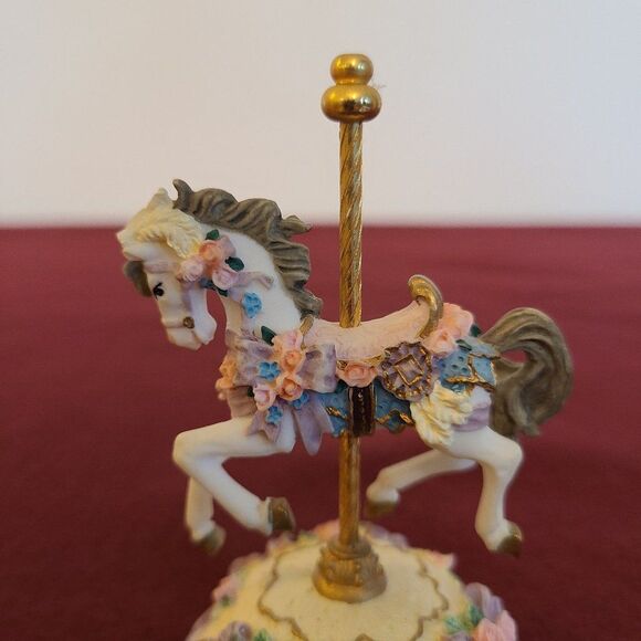 Westland 1997 Musical Carousel Horse Plays "My Favorite Things" Vintage Works - Picture 6 of 15